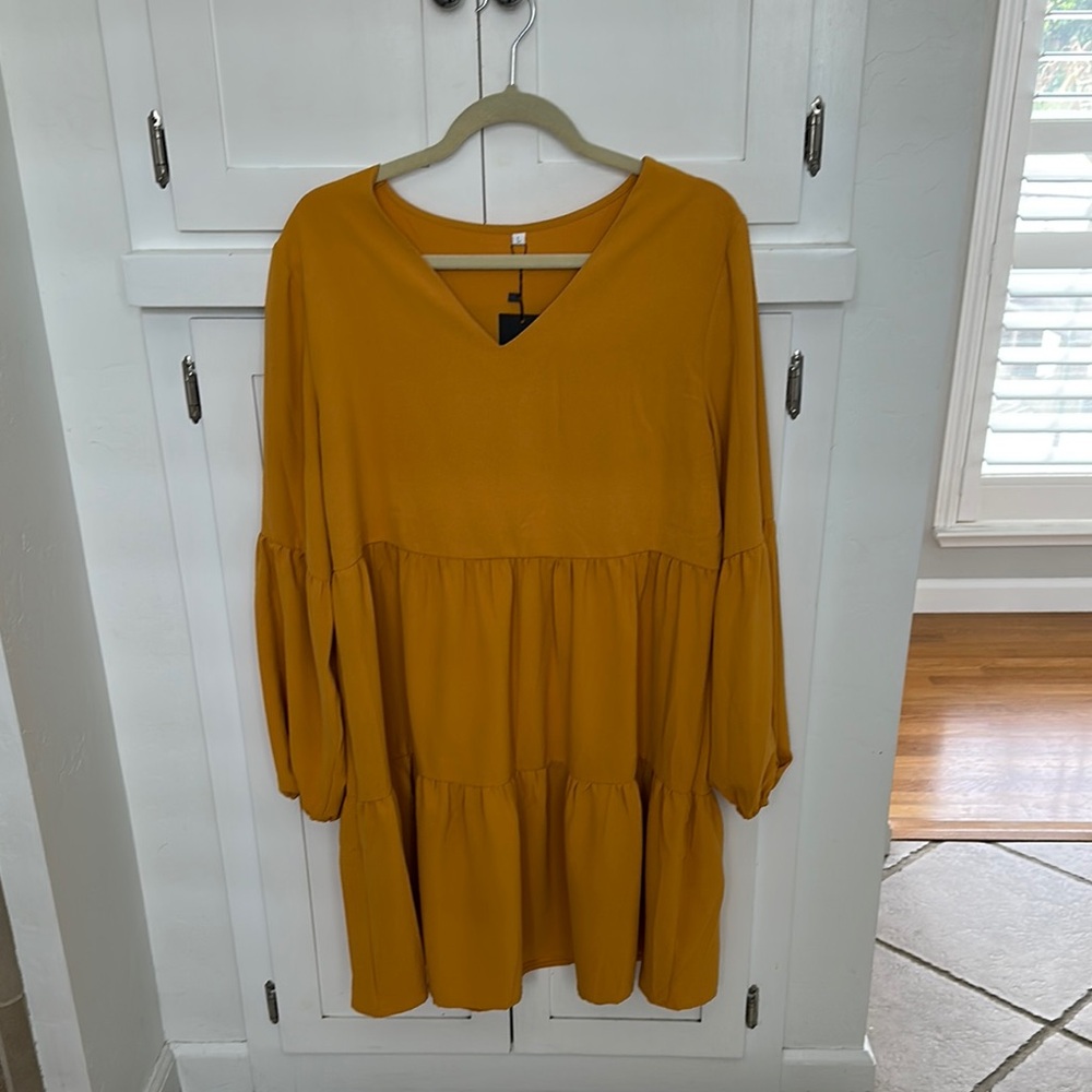 Mustard Midi Dress